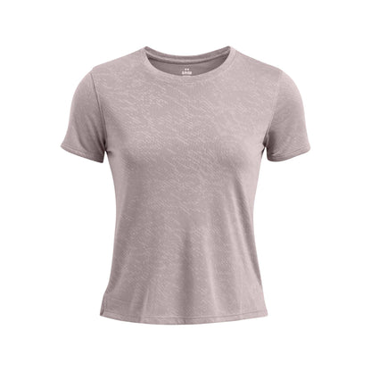 Grey - Front - Under Armour Womens-Ladies Launch Camo Short-Sleeved T-Shirt