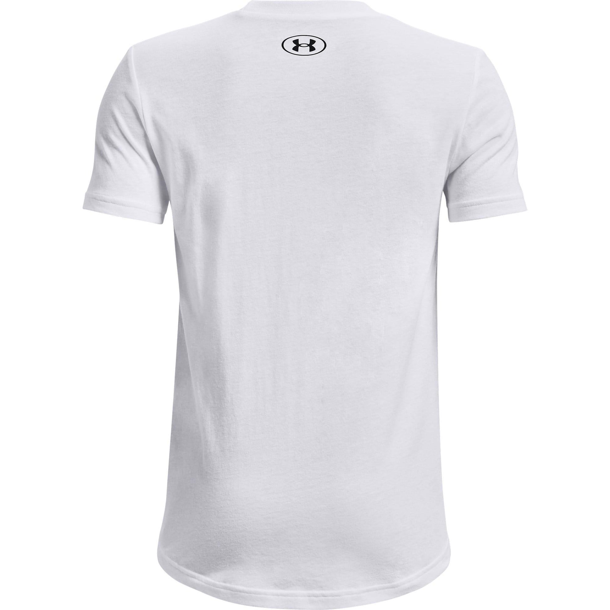 White - Back - Under Armour Childrens-Kids Sportstyle Logo Short-Sleeved T-Shirt