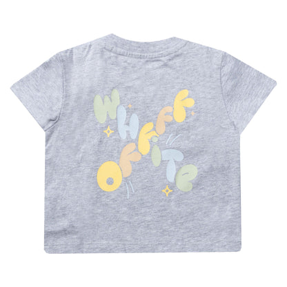 Grey - Back - Off White Toddler Funny T-Shirt
