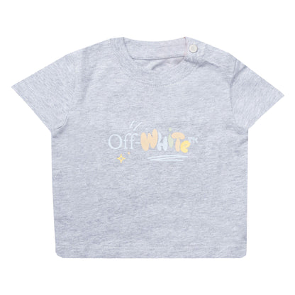 Grey - Front - Off White Toddler Funny T-Shirt