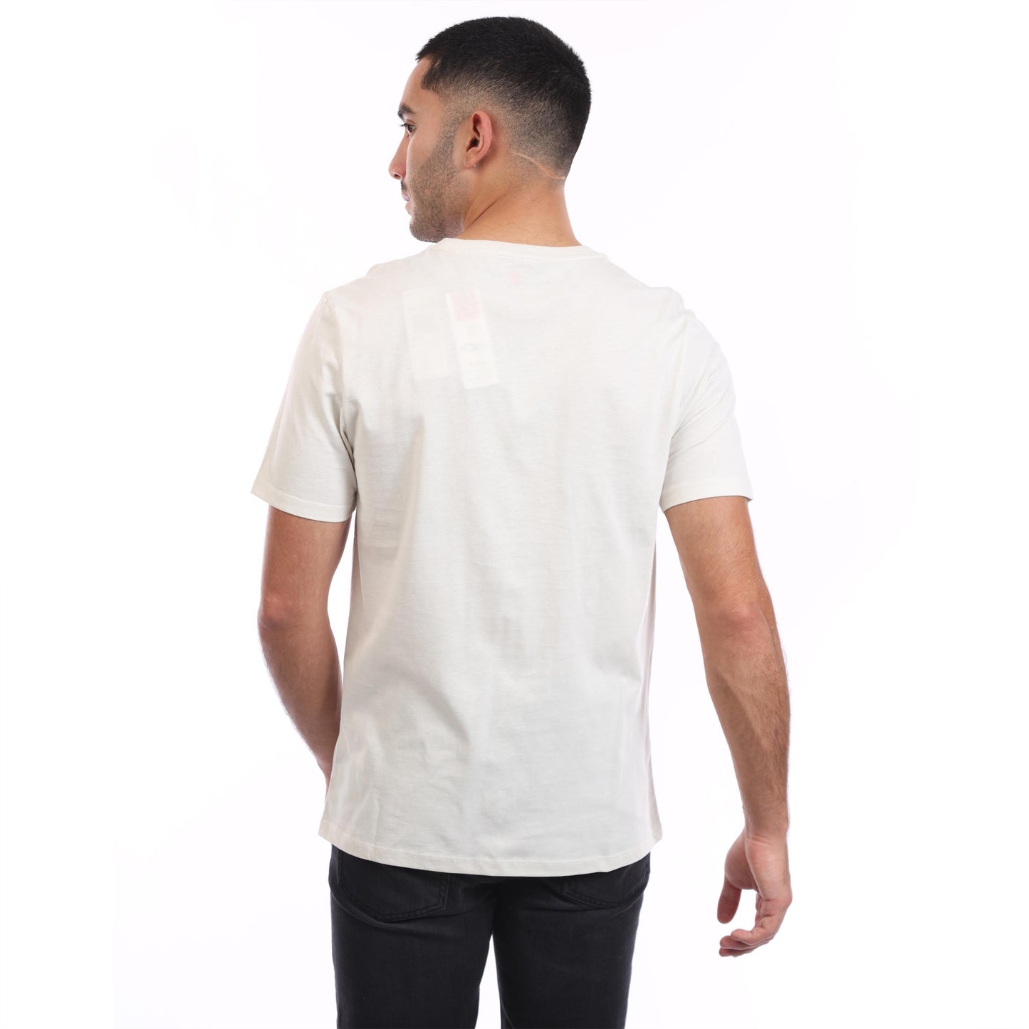 Beige - Back - Timberland Mens Linear Logo T-Shirt