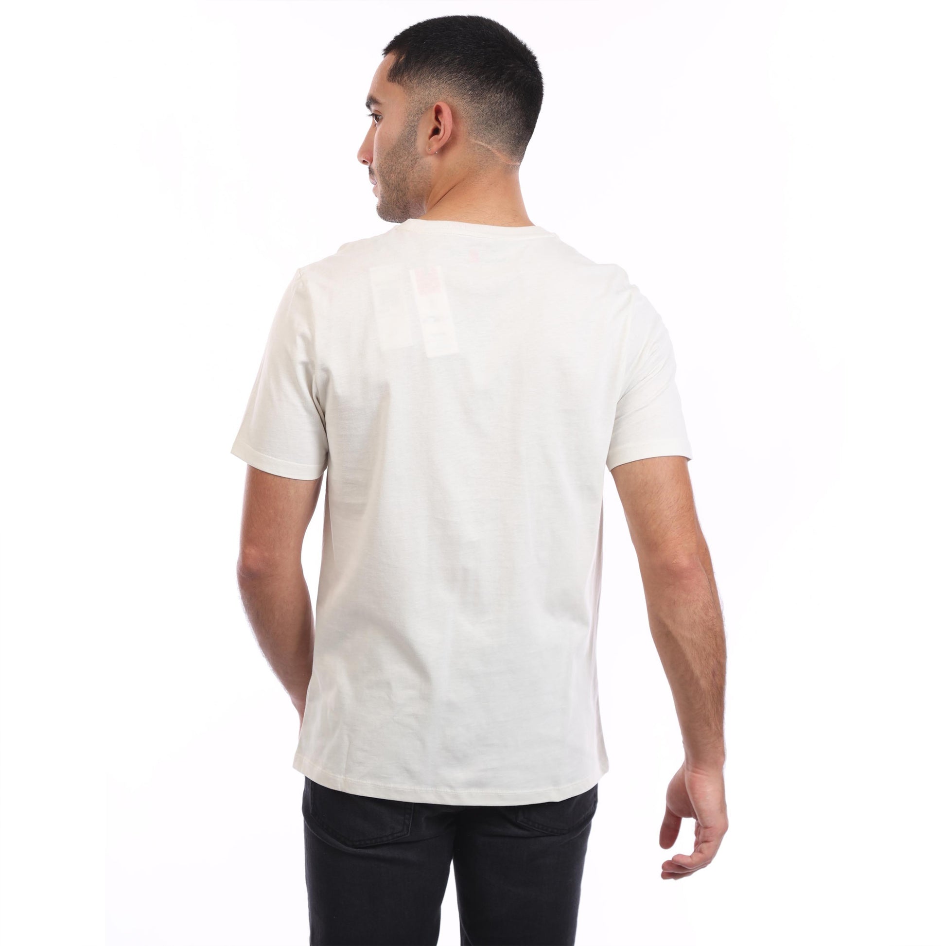 Beige - Back - Timberland Mens Linear Logo T-Shirt