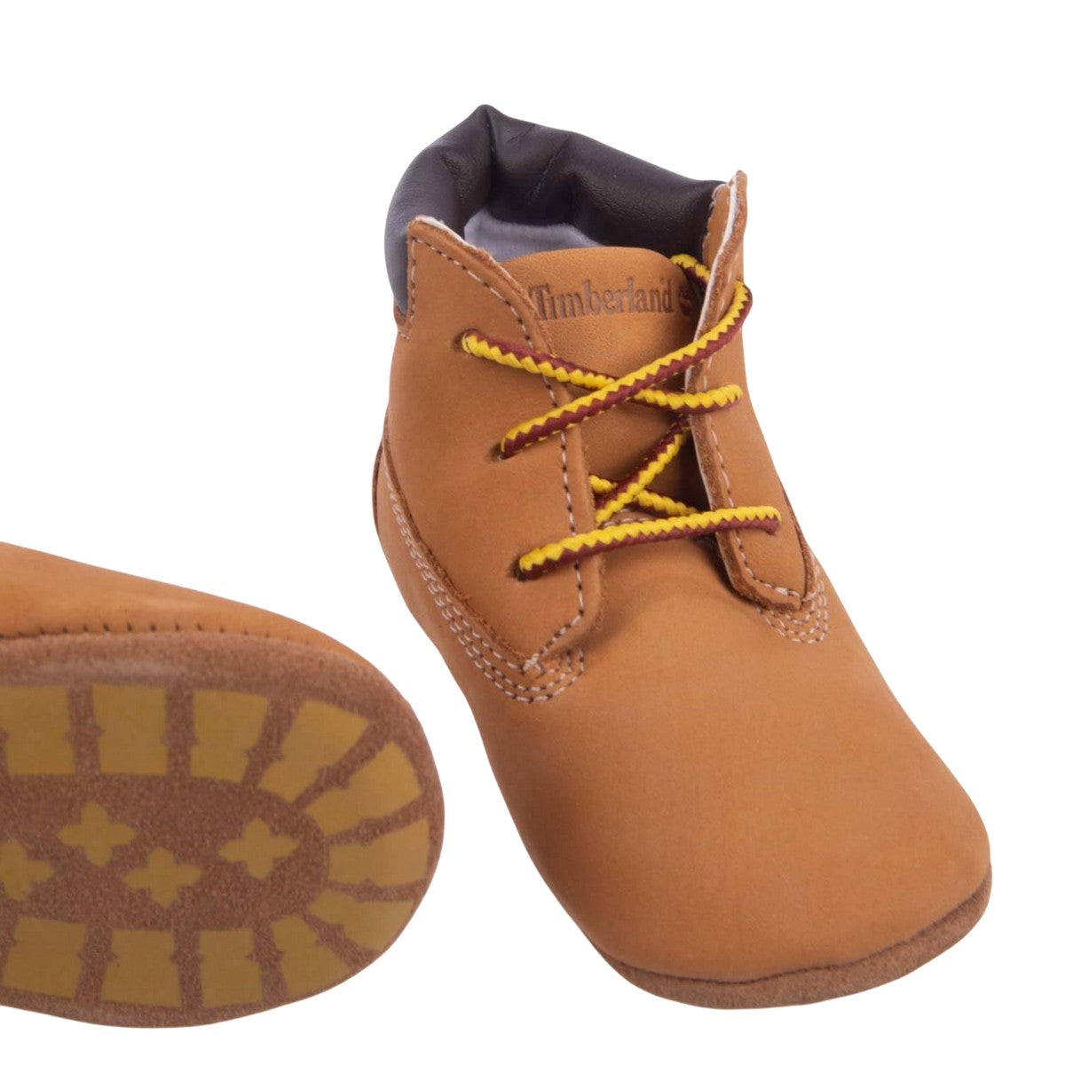 Brown - Pack Shot - Timberland Baby Lace Leather Shoes