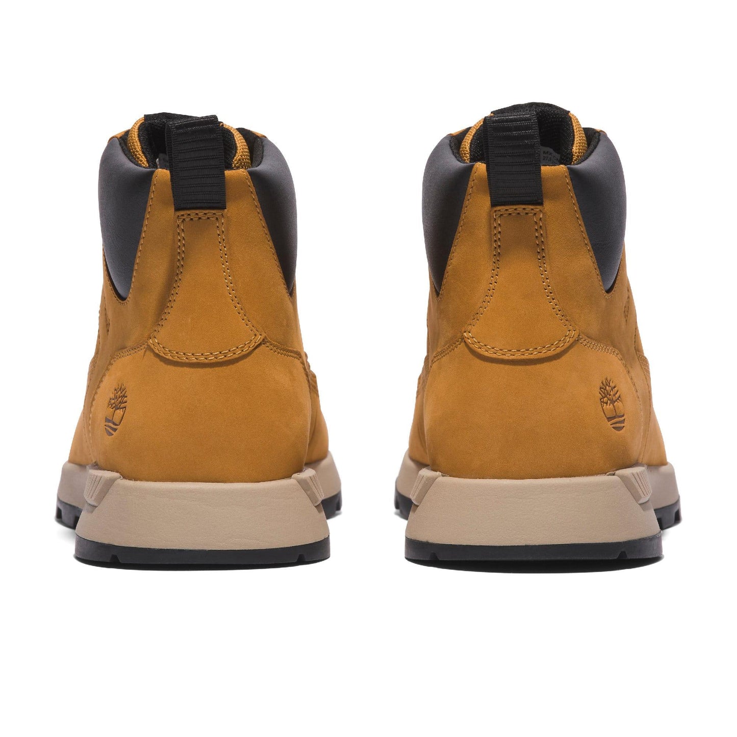 Wheat - Back - Timberland Mens Killington Leather Mid Cut Trekking Trainers