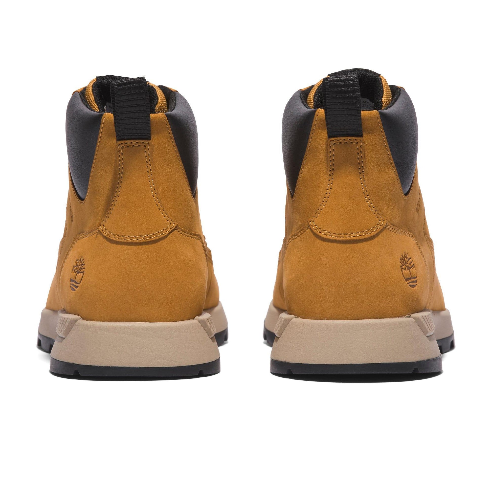 Wheat - Back - Timberland Mens Killington Leather Mid Cut Trekking Trainers
