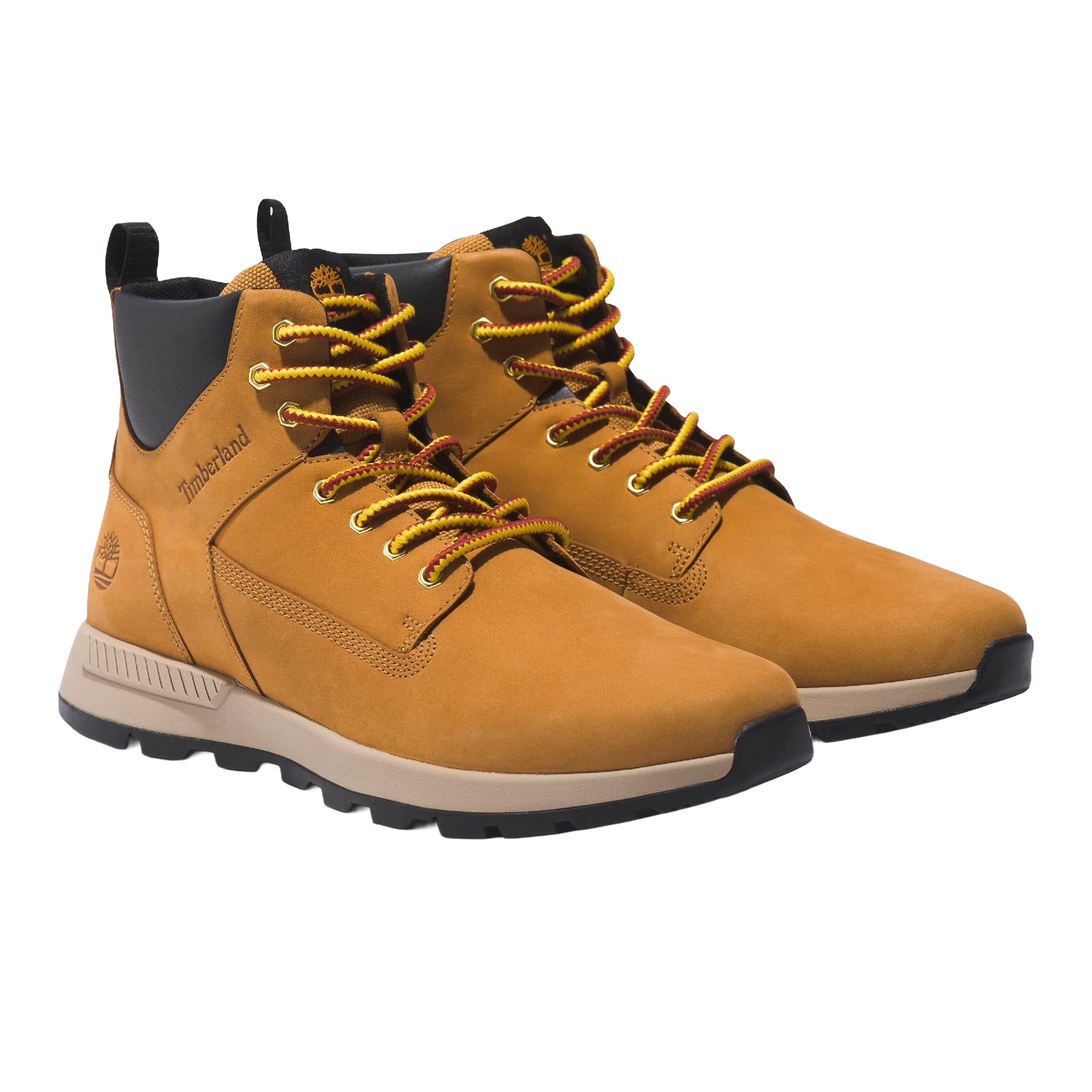 Wheat - Front - Timberland Mens Killington Leather Mid Cut Trekking Trainers
