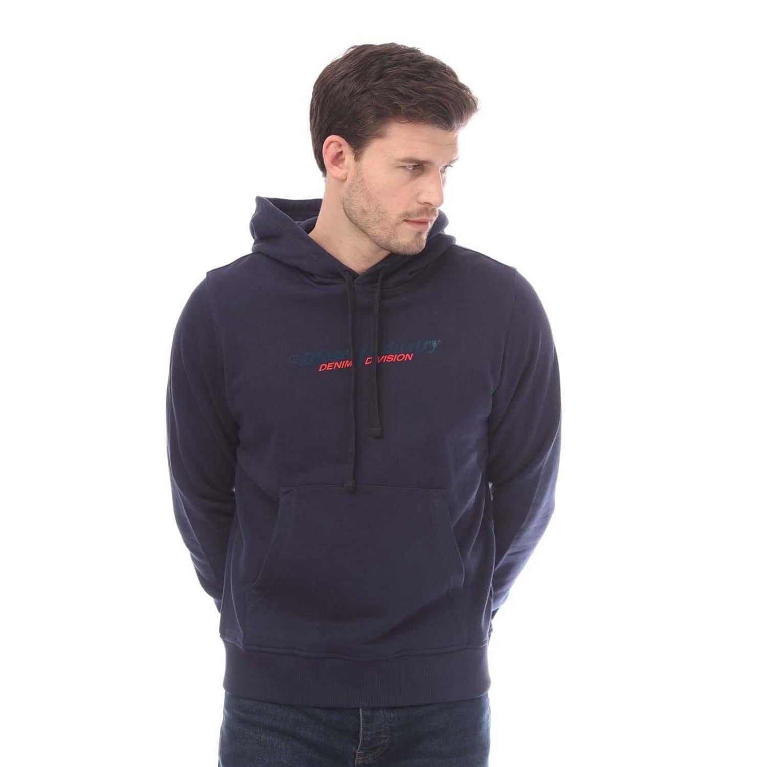 Navy - Side - Diesel Unisex Adult S-Girk Cuty Hoodie
