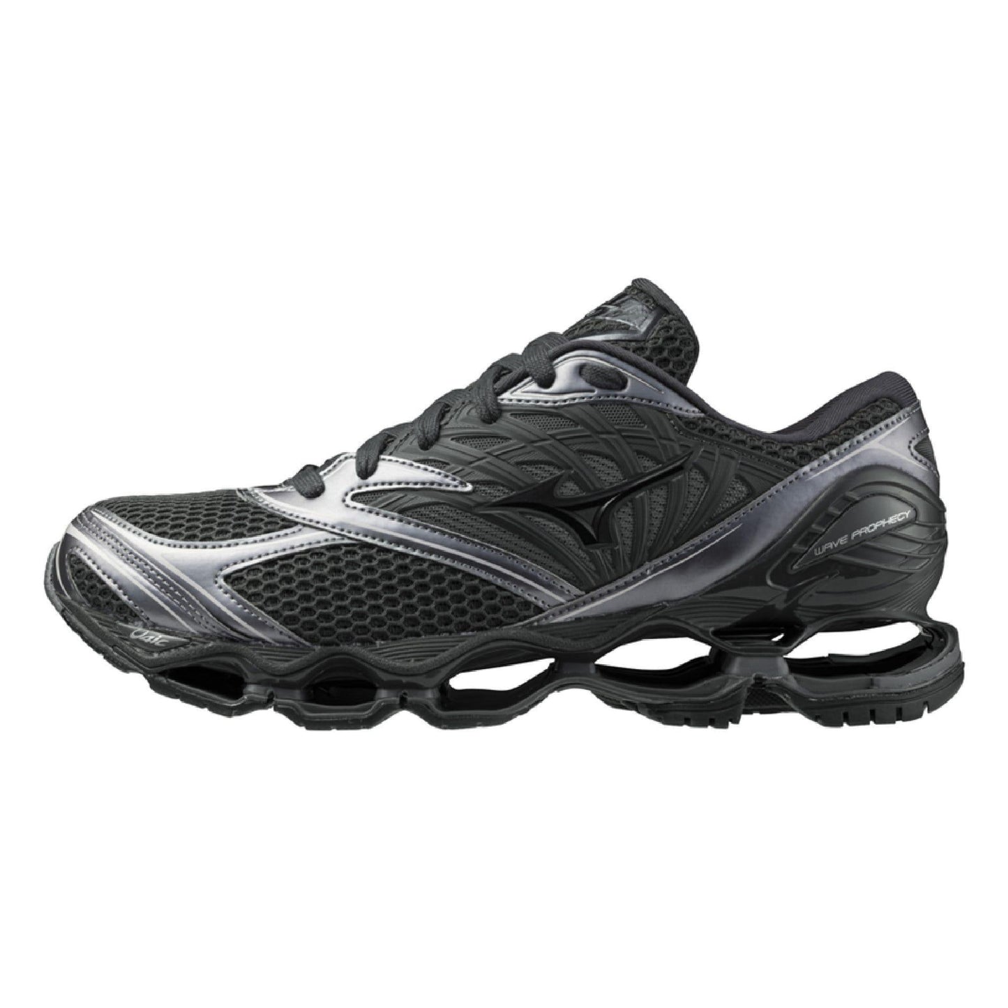 Black - Side - Mizuno Womens-Ladies Wave Prophecy Ls Trainers