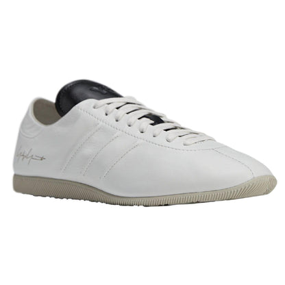 White - Front - Adidas Mens Y-3 Japan Leather Shoes