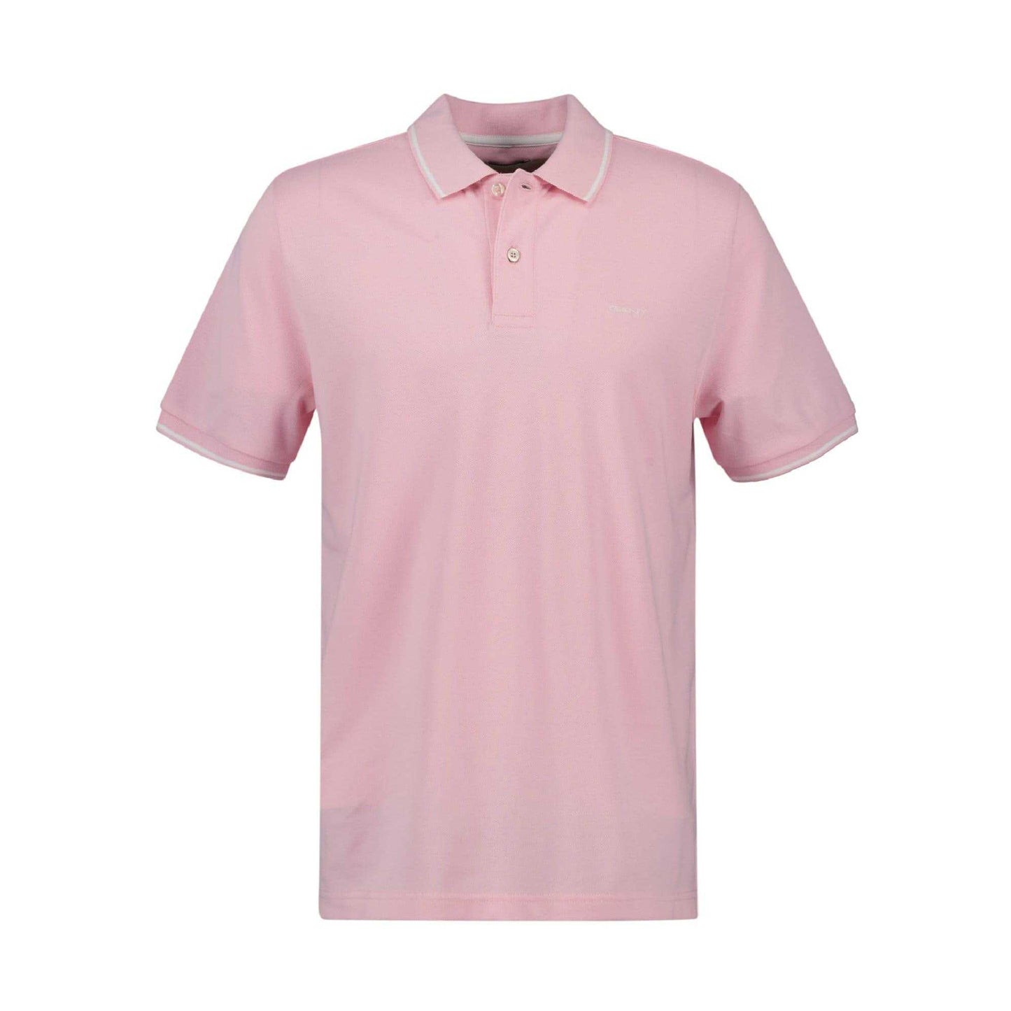 Pink - Front - Gant Mens Regular Short-Sleeved Polo Shirt