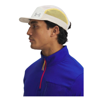Brown - Side - Under Armour Mens Isochill Launch Camper Cap