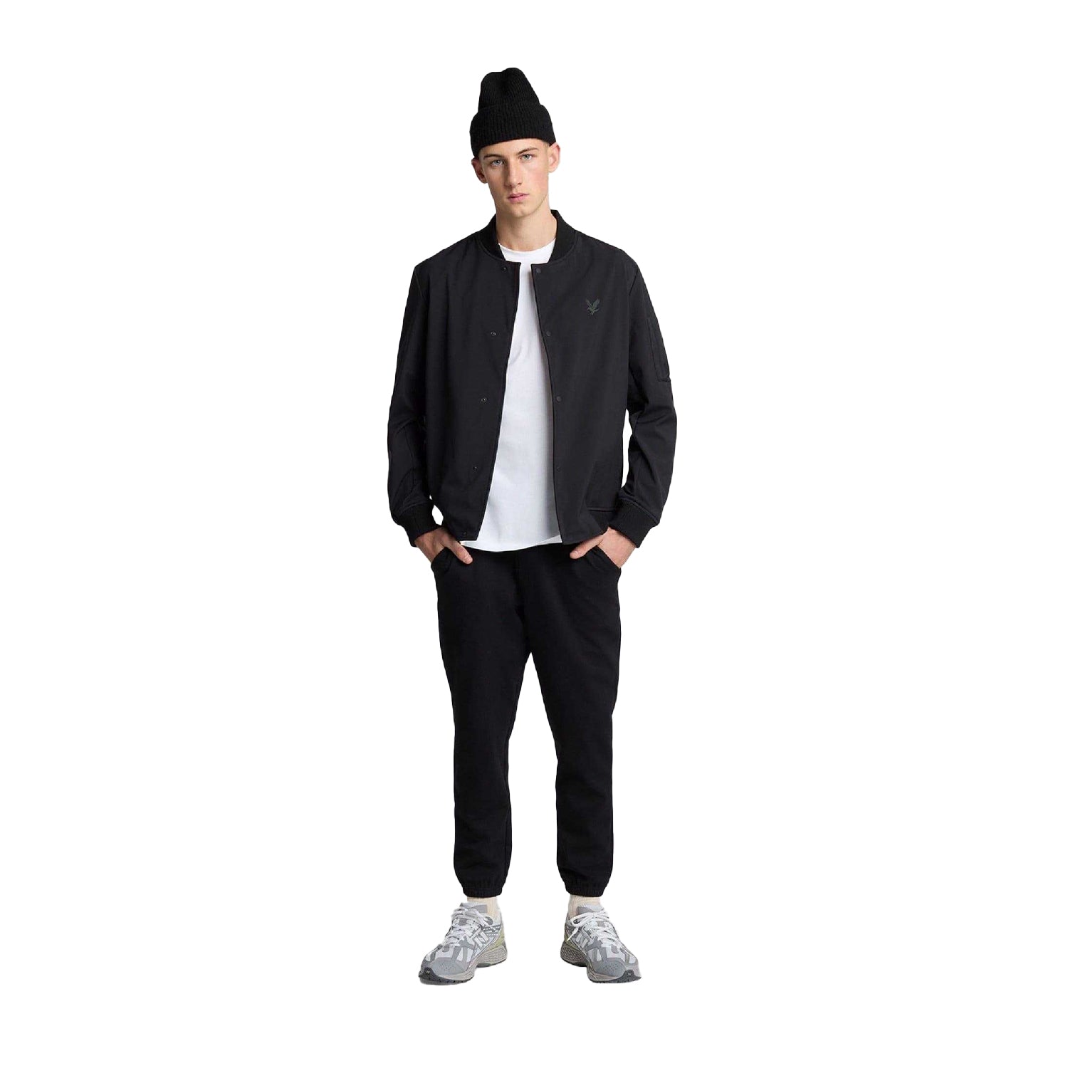 Black - Front - Lyle & Scott Mens Ribbed Waistband Sweatpants