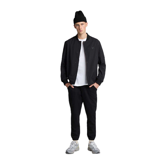 Black - Front - Lyle & Scott Mens Ribbed Waistband Sweatpants