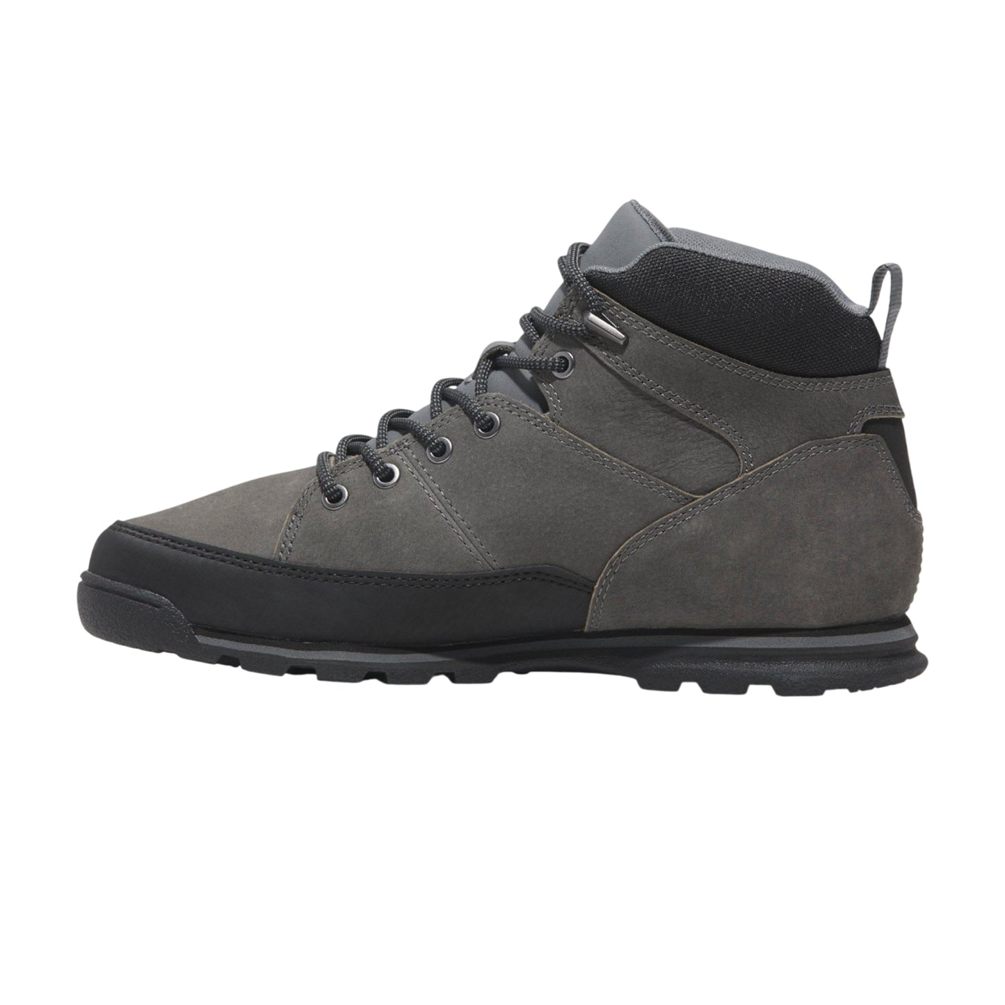 Grey - Side - Timberland Mens Euro Rock Leather Mid Cut Boots