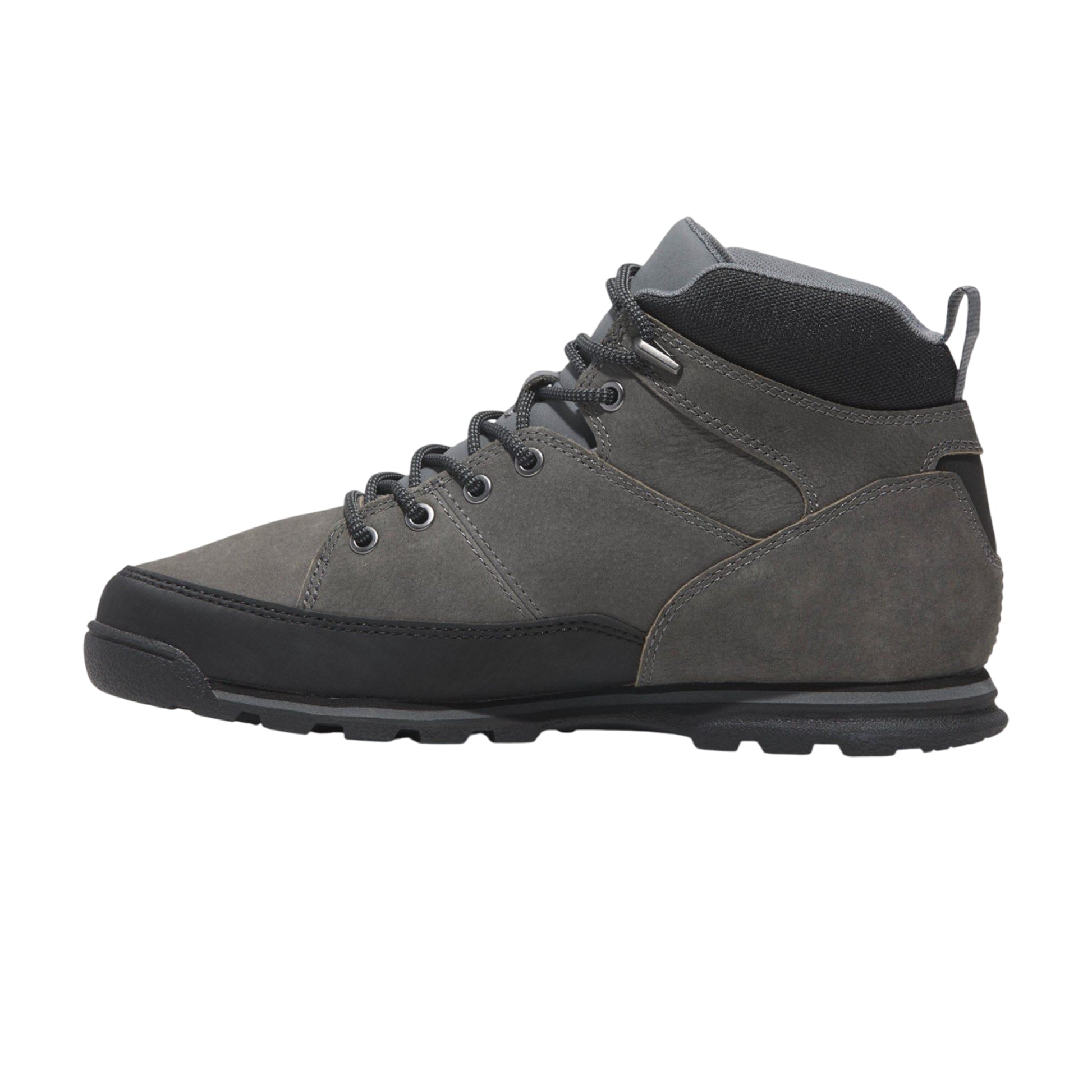 Grey - Side - Timberland Mens Euro Rock Leather Mid Cut Boots