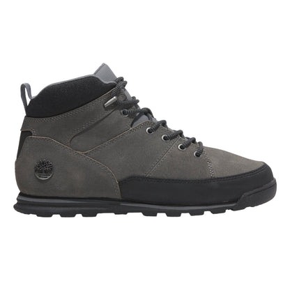 Grey - Lifestyle - Timberland Mens Euro Rock Leather Mid Cut Boots