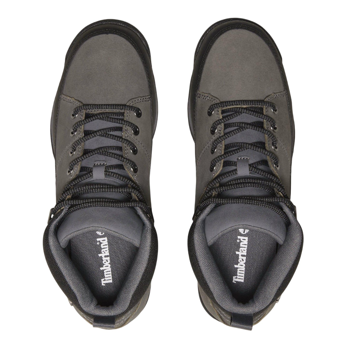 Grey - Pack Shot - Timberland Mens Euro Rock Leather Mid Cut Boots