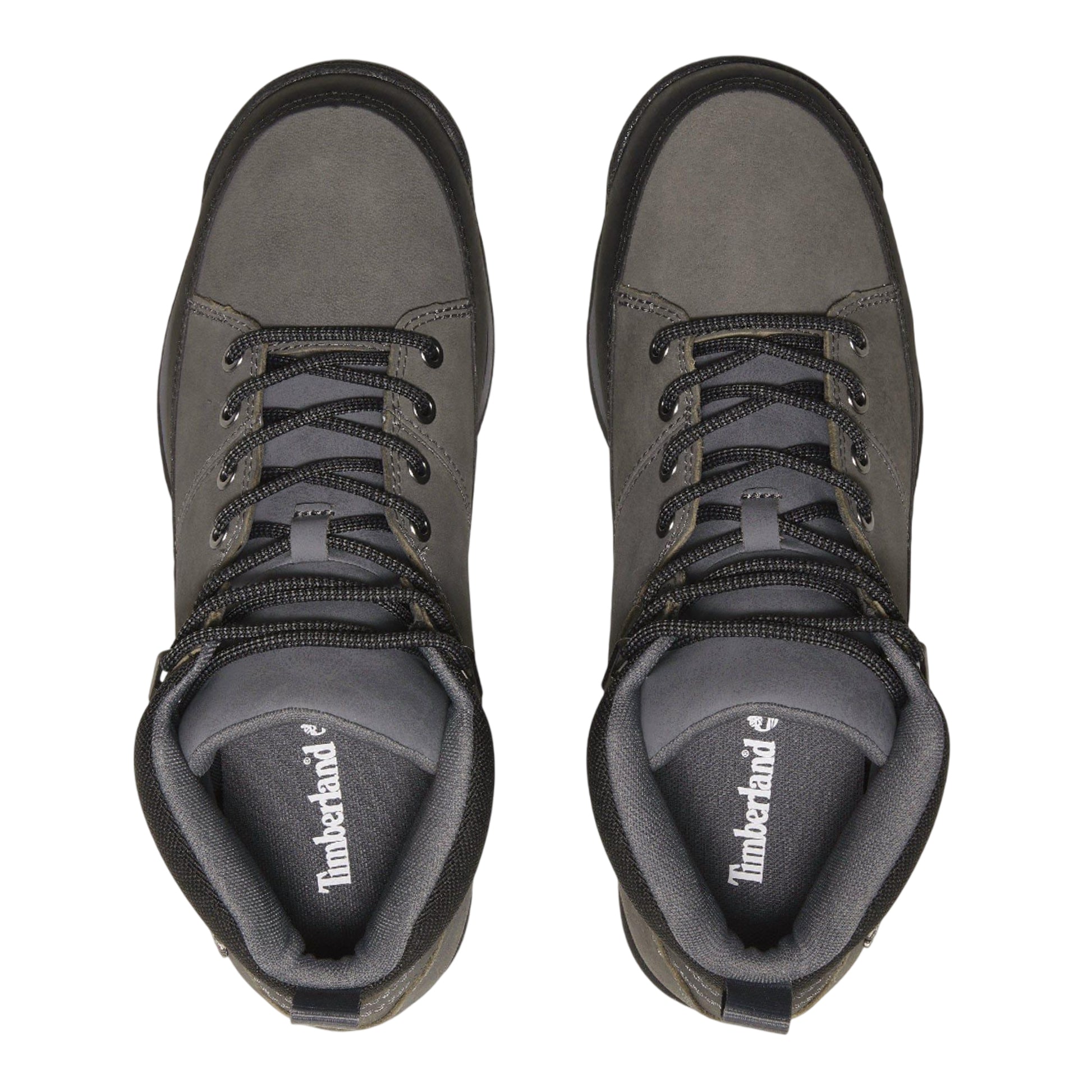 Grey - Pack Shot - Timberland Mens Euro Rock Leather Mid Cut Boots