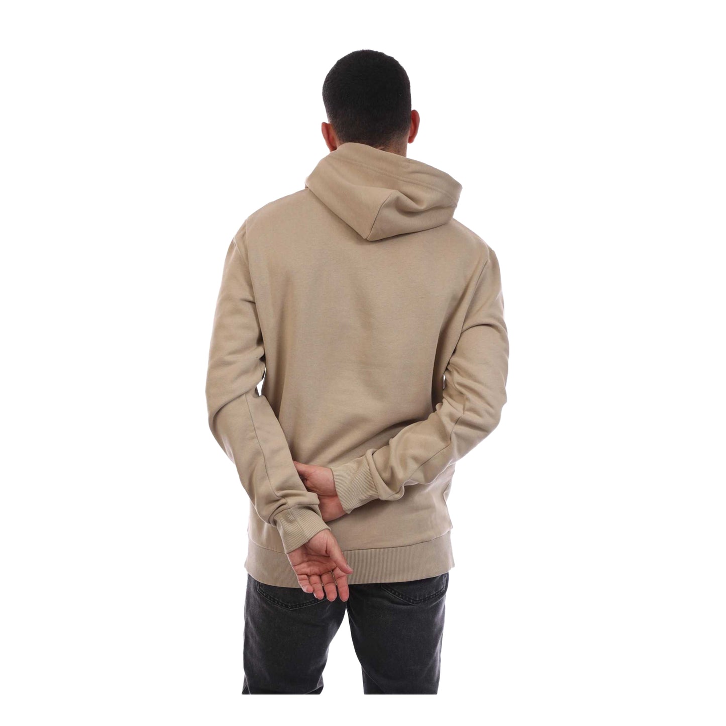 Beige - Back - Gant Mens Archive Shield Tonal Hoodie