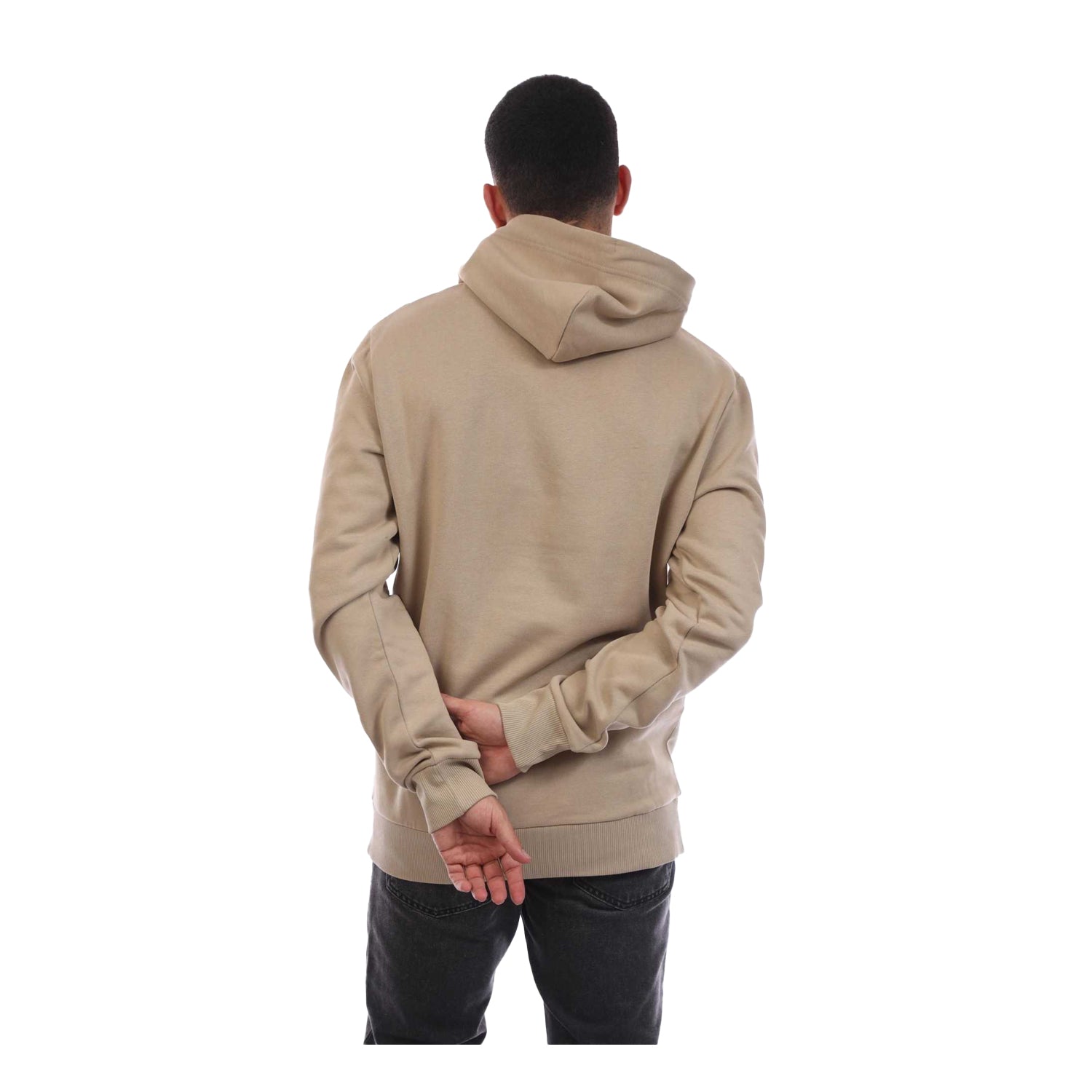Beige - Back - Gant Mens Archive Shield Tonal Hoodie