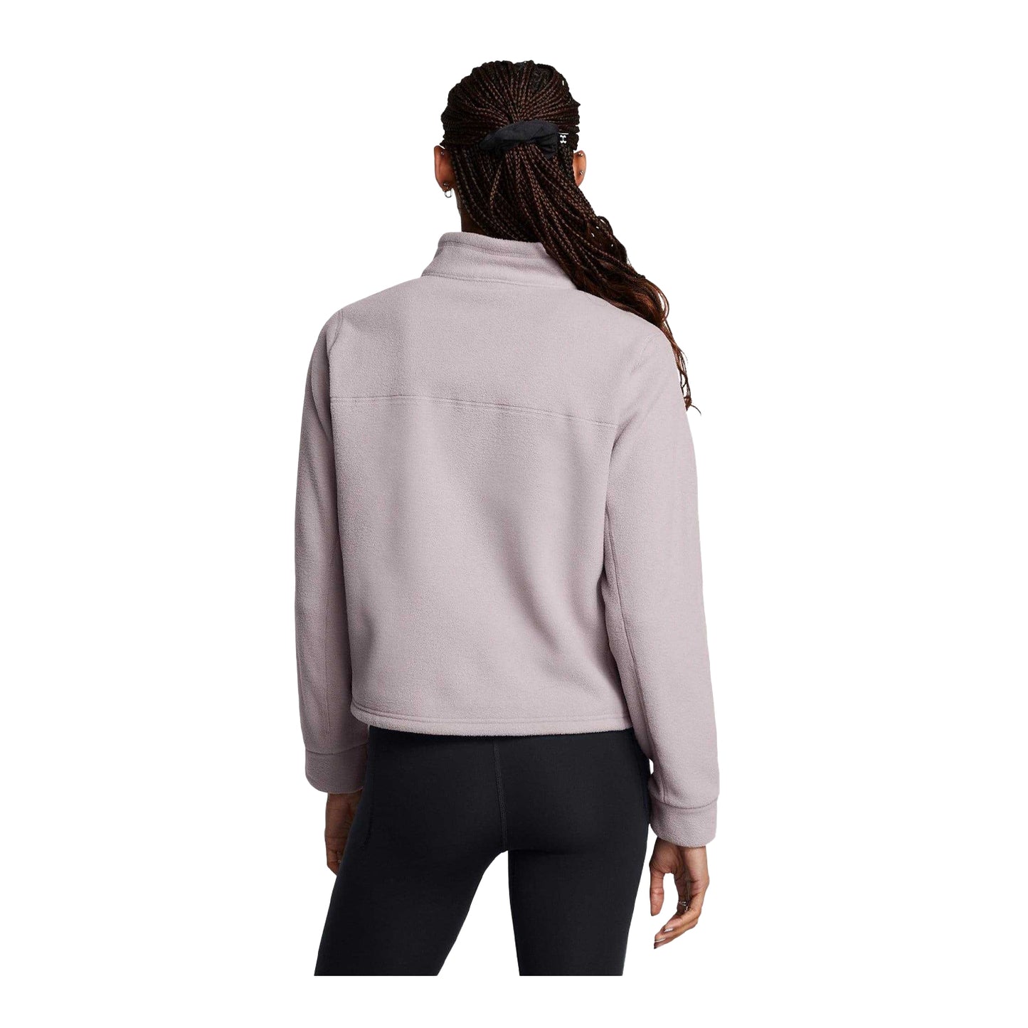 Grey - Pack Shot - Under Armour Womens-Ladies Expanse Half Zip Fleece Top