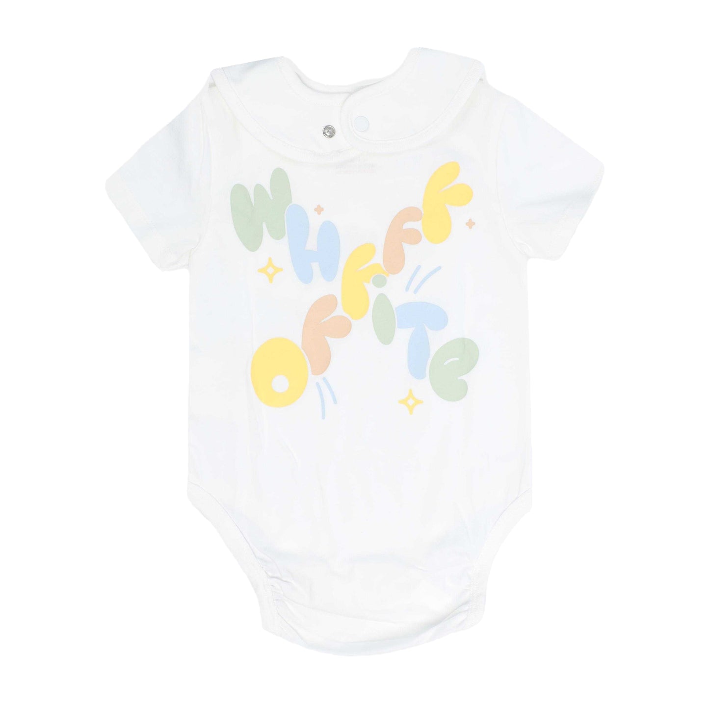 White - Back - Off White Baby Funny Babygrow (Pack of 2)