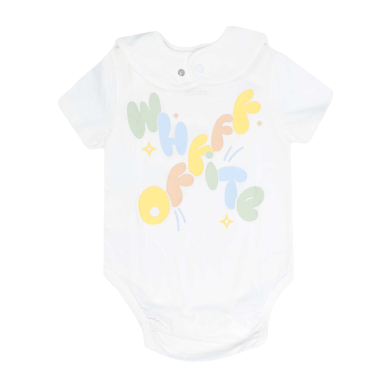 White - Back - Off White Baby Funny Babygrow (Pack of 2)