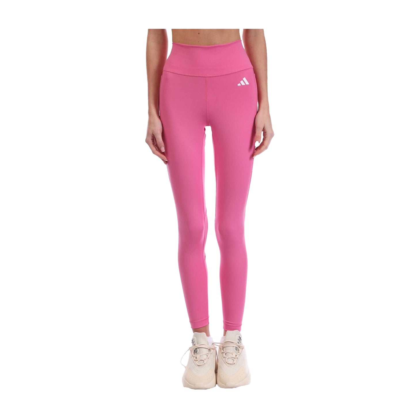 Pink - Front - Adidas Womens-Ladies Essentials High Intensity Train Leggings