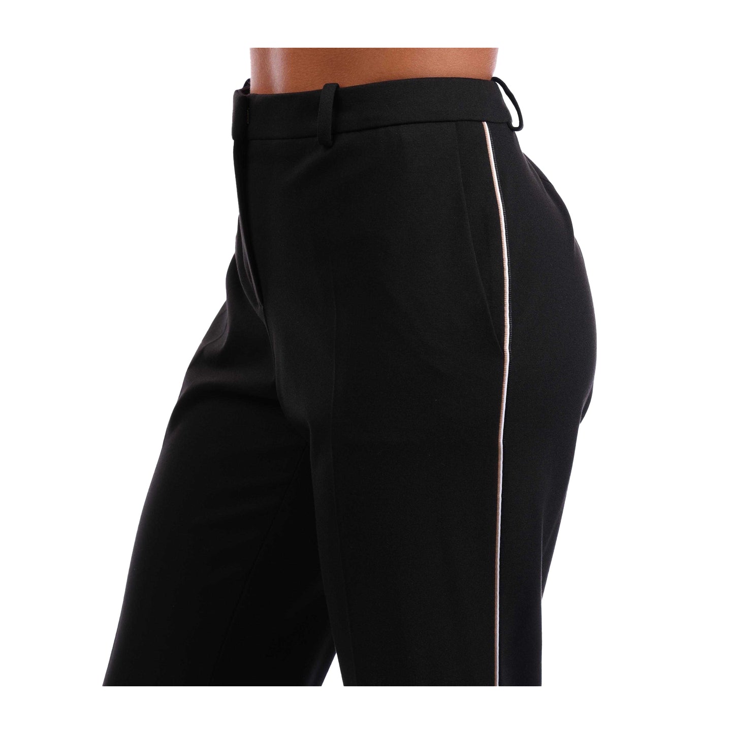 Black - Side - Boss Womens-Ladies Tameah 1 Trousers