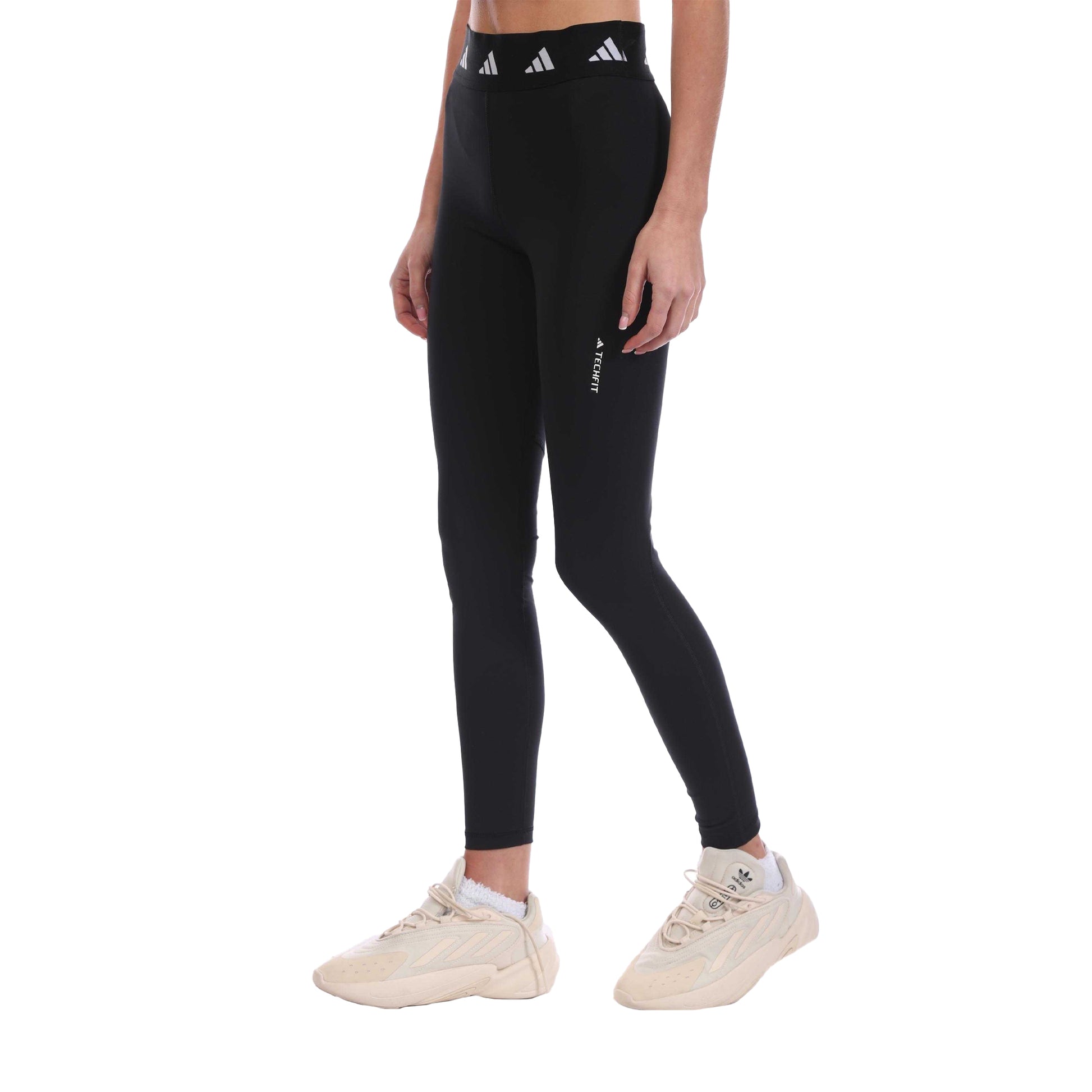 Black - Side - Adidas Womens-Ladies Techfit Period Proof Leggings