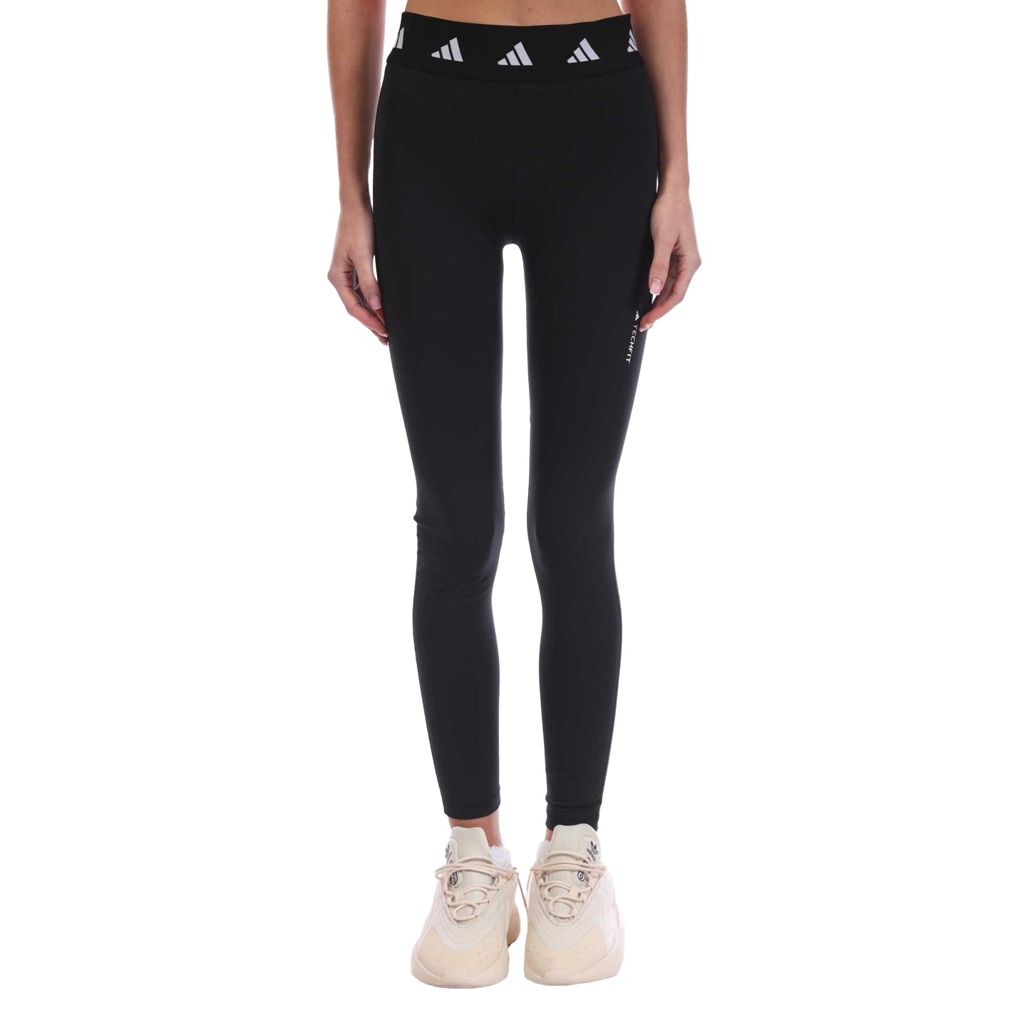 Black - Front - Adidas Womens-Ladies Techfit Period Proof Leggings