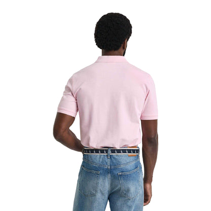 Pink - Back - Gant Mens Contrast Regular Polo Shirt