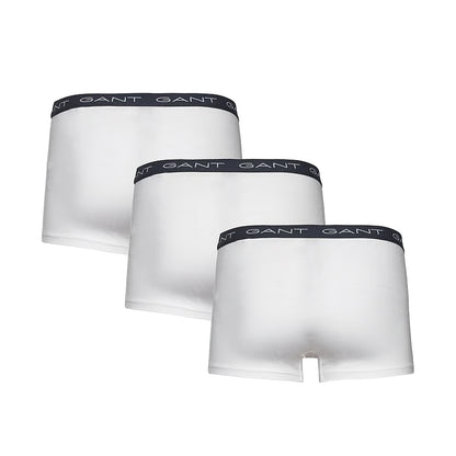 White - Back - Gant Mens Boxer Shorts (Pack of 3)