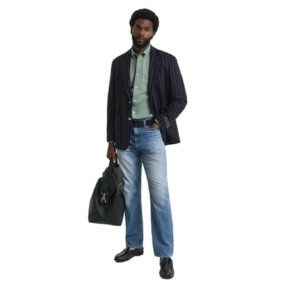 Green - Lifestyle - Gant Mens Classic Regular Long-Sleeved Shirt