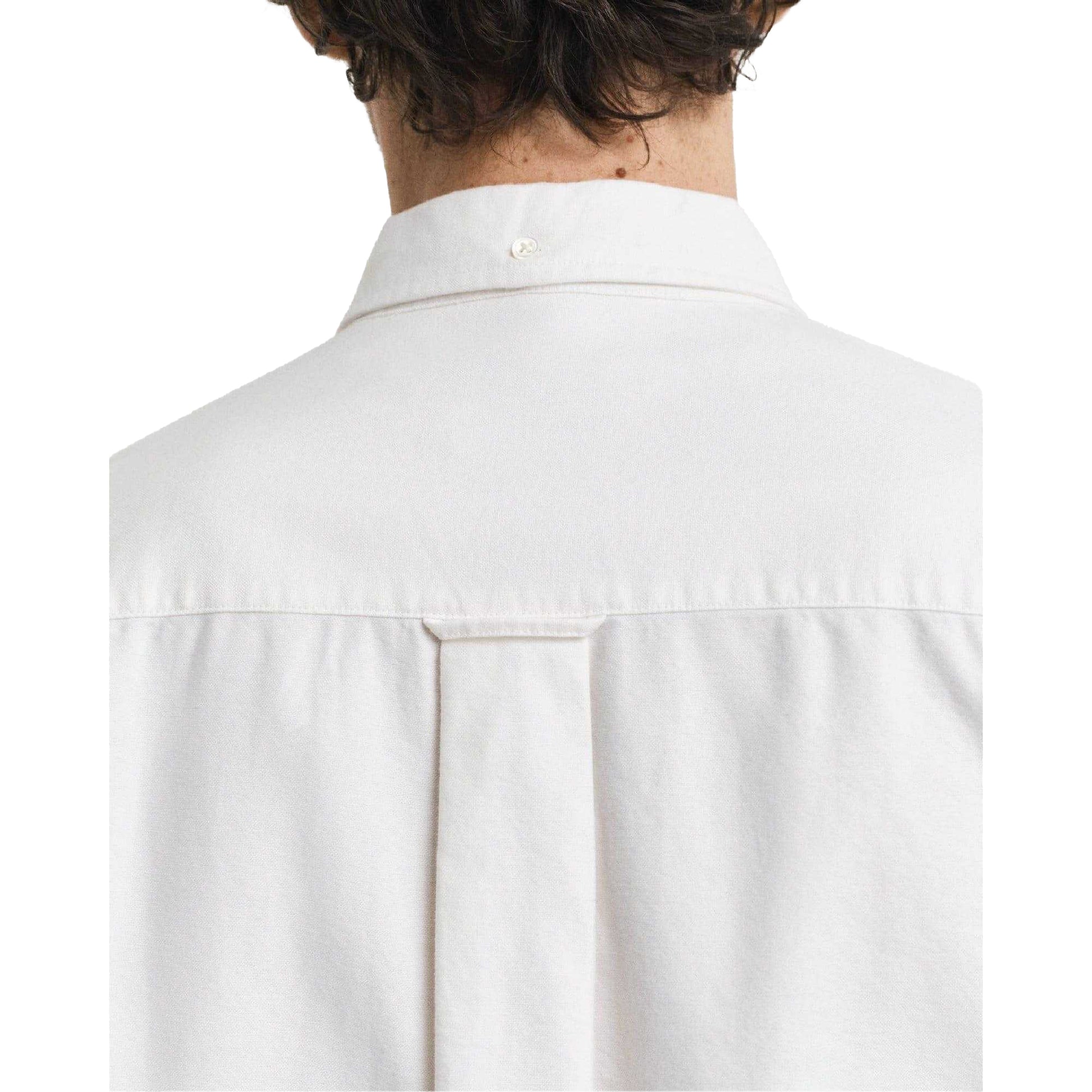 Cream - Side - Gant Mens Heritage Long-Sleeved Shirt