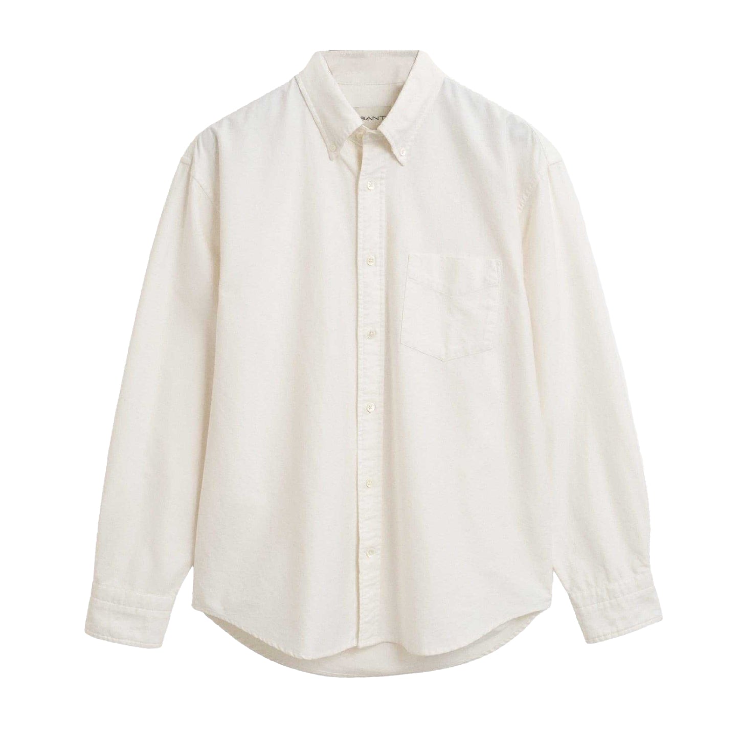 Cream - Front - Gant Mens Heritage Long-Sleeved Shirt
