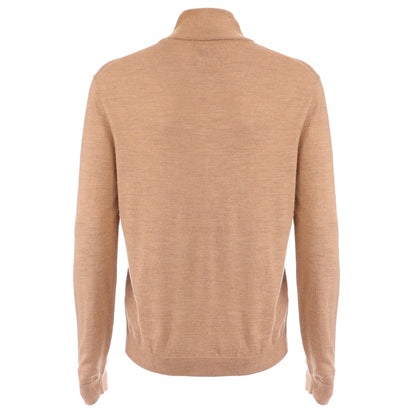 Sand - Back - Gant Mens Extrafine Merino Wool Full Zip Cardigan