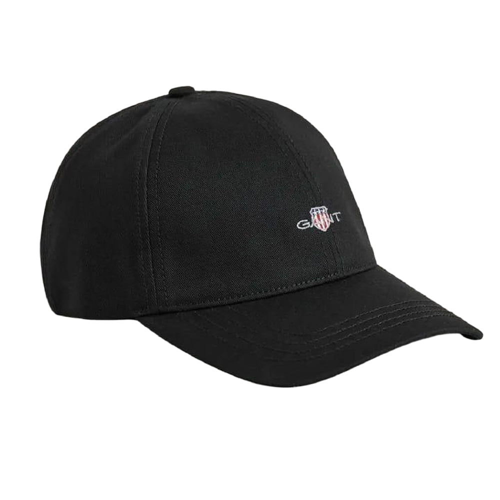 Black - Front - Gant Mens Twill Cotton Cap