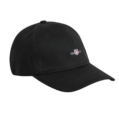 Black - Front - Gant Mens Twill Cotton Cap
