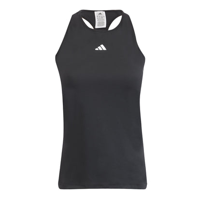 Black - Front - Adidas Womens-Ladies Train Tank Top