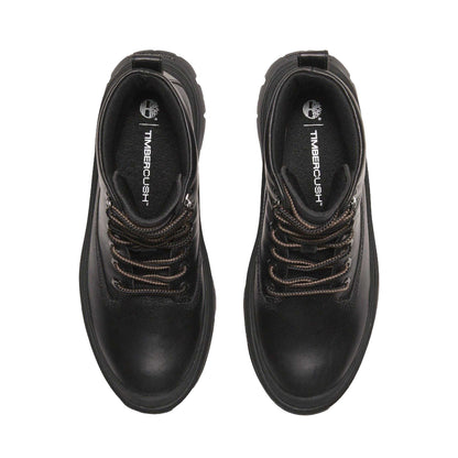 Black - Side - Timberland Womens-Ladies Roxie Lane Leather Lace Up Ankle Boots