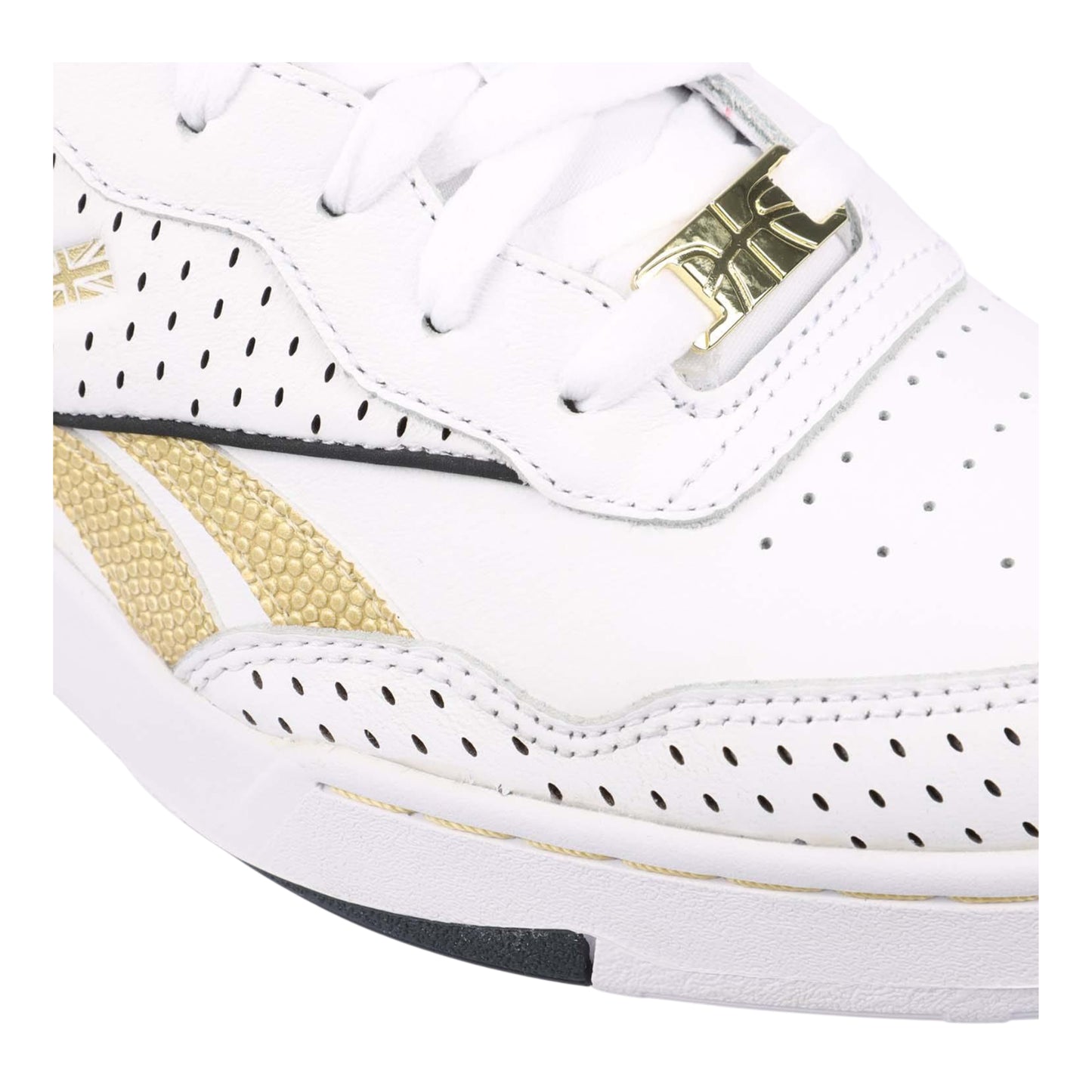 White Gold - Pack Shot - Reebok Mens BB 4000 II Leather Trainers