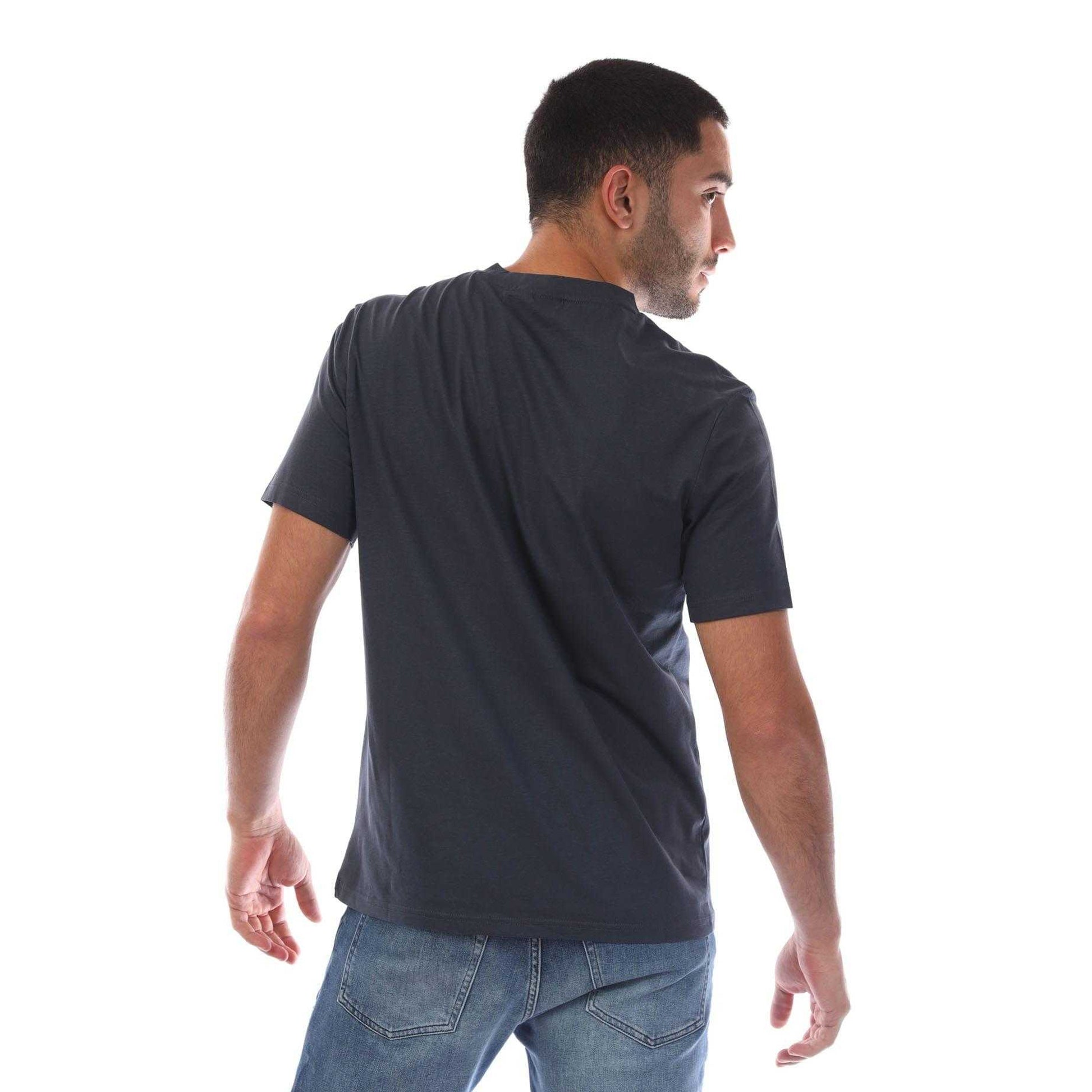 Navy - Back - Boss Mens Beach T-Shirt