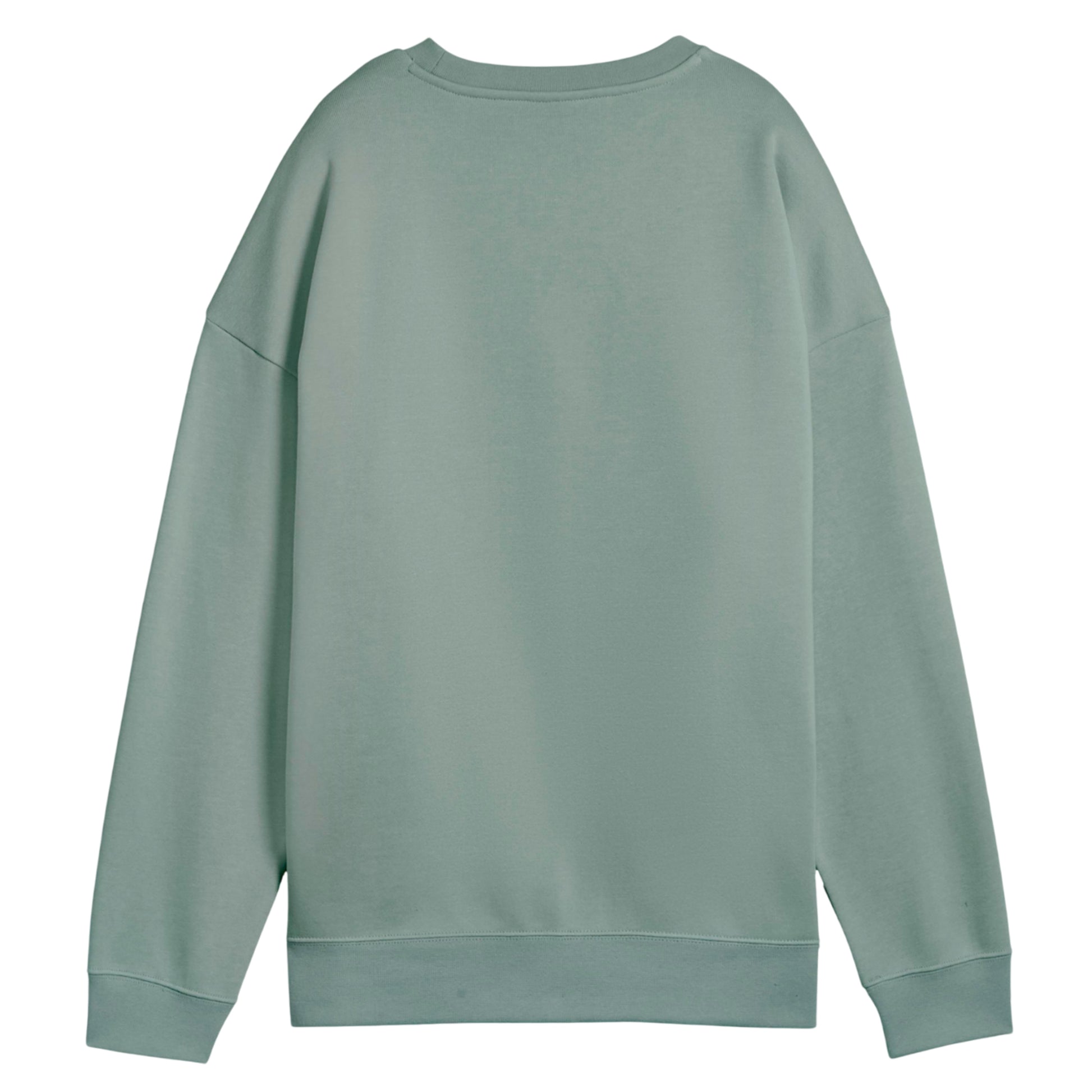 Green - Back - Puma Mens Crew Neck Oversized Sweatshirt