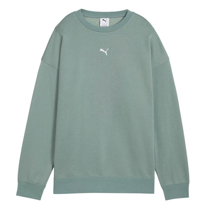 Green - Front - Puma Mens Crew Neck Oversized Sweatshirt