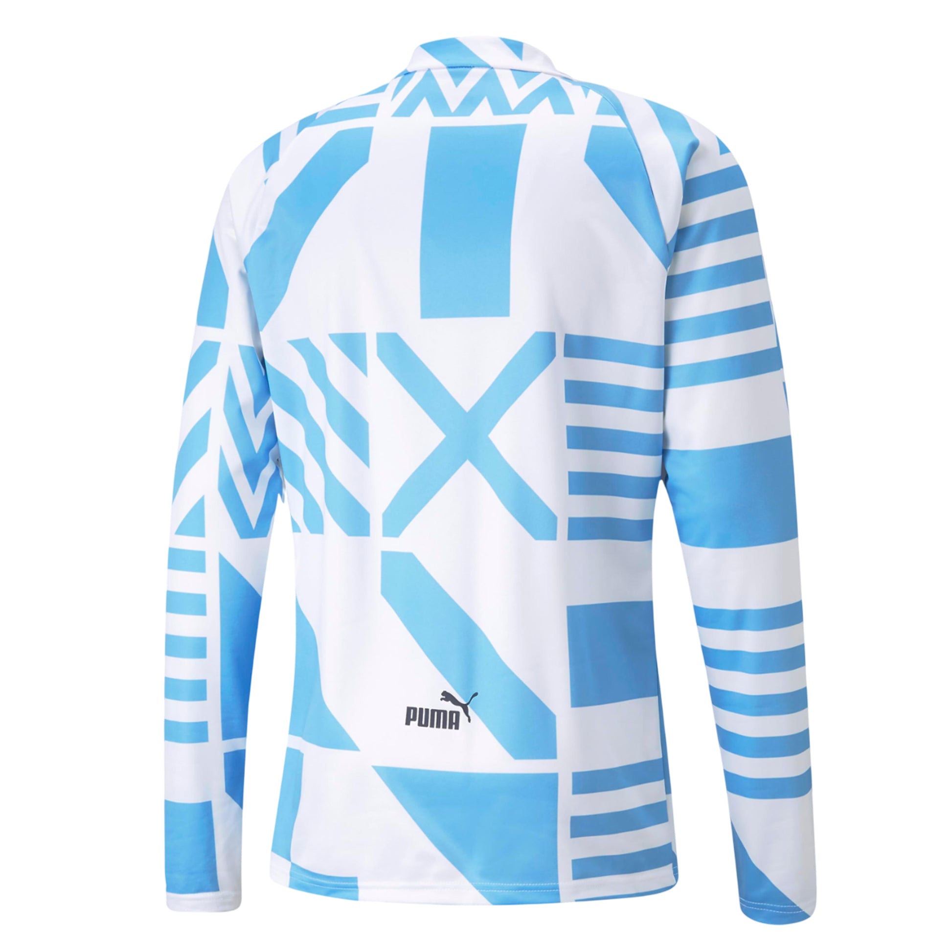 White-Blue - Back - Puma Mens Manchester City FC Sweatshirt