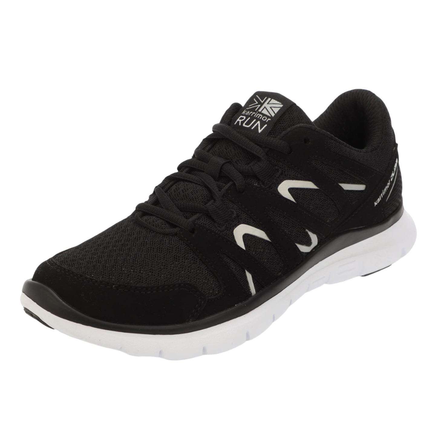 Black-White - Front - Karrimor Womens-Ladies Duma 00 Running Trainers