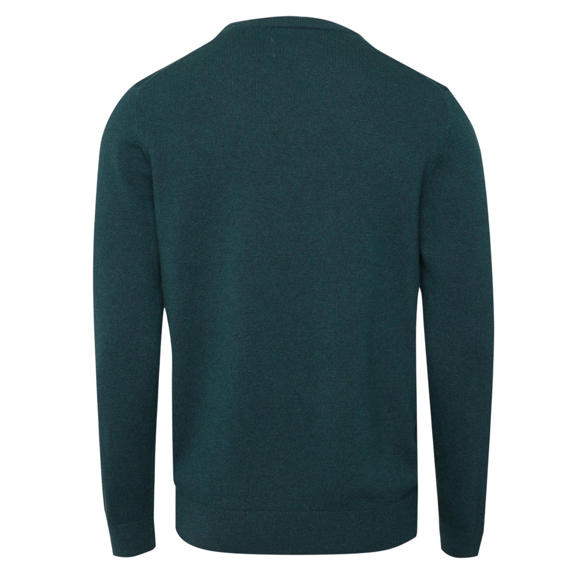 Green - Back - Gant Mens Lambswool Blend Crew Neck Sweatshirt