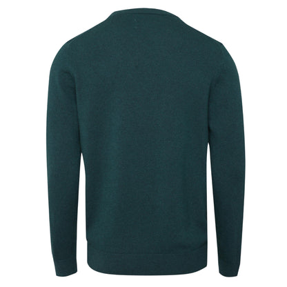 Green - Back - Gant Mens Lambswool Blend Crew Neck Sweatshirt