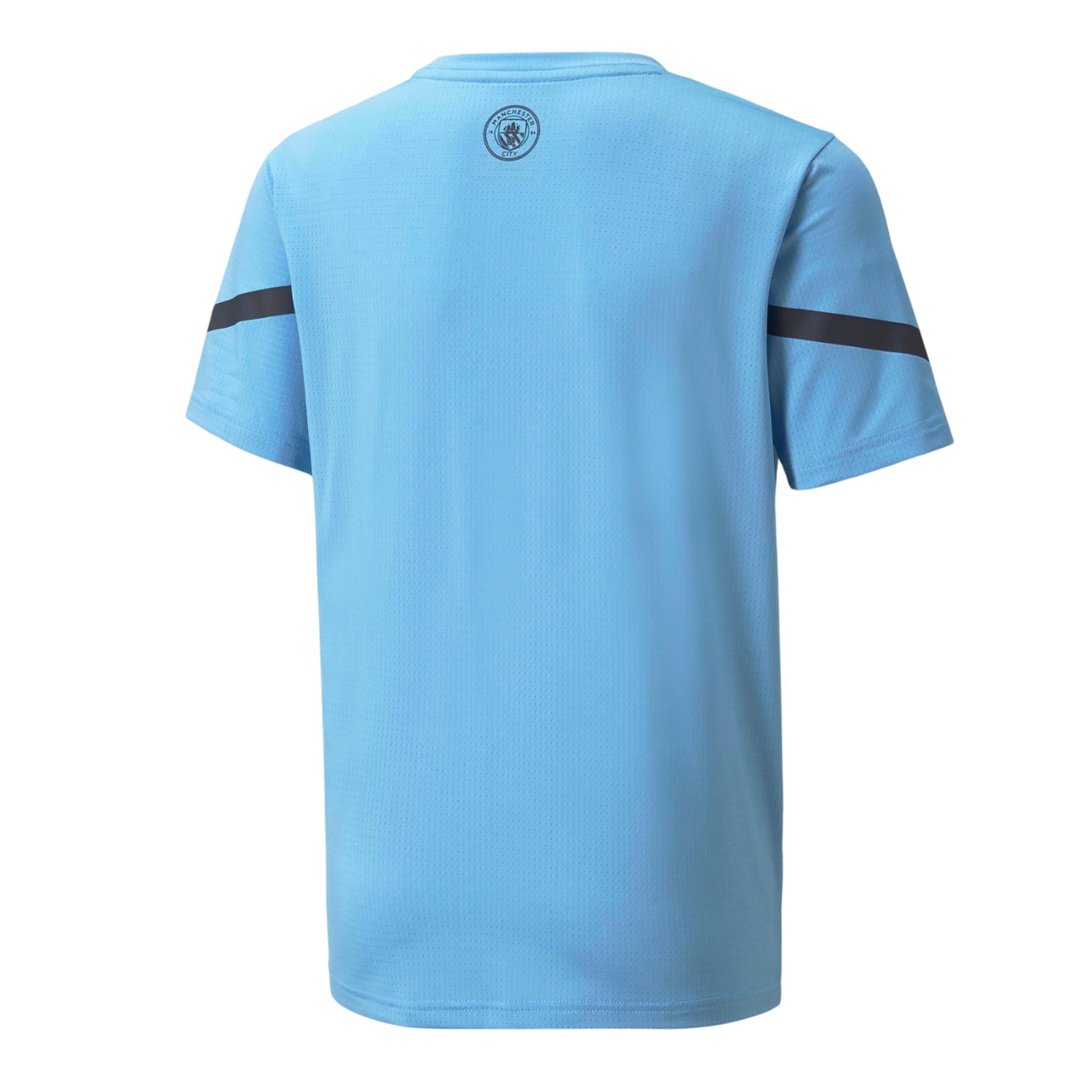 Blue - Back - Puma Childrens-Kids Prematch Manchester City FC Jersey